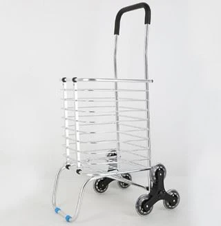 Compact Folding Portable Cart Saves Space food shopping cart_